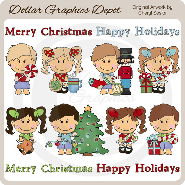 Little Cuties - Mattina di Natale - ClipArt