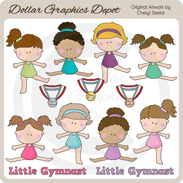 Little Gymnast - Clip Art