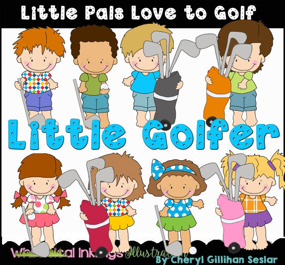 Little Pals Love To Golf...Graphic Collection