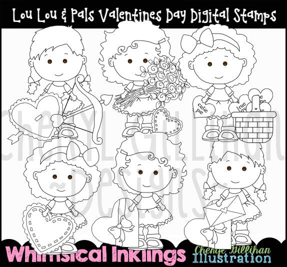 Lou Lou & Pals Valentines Day...Digital Stamps
