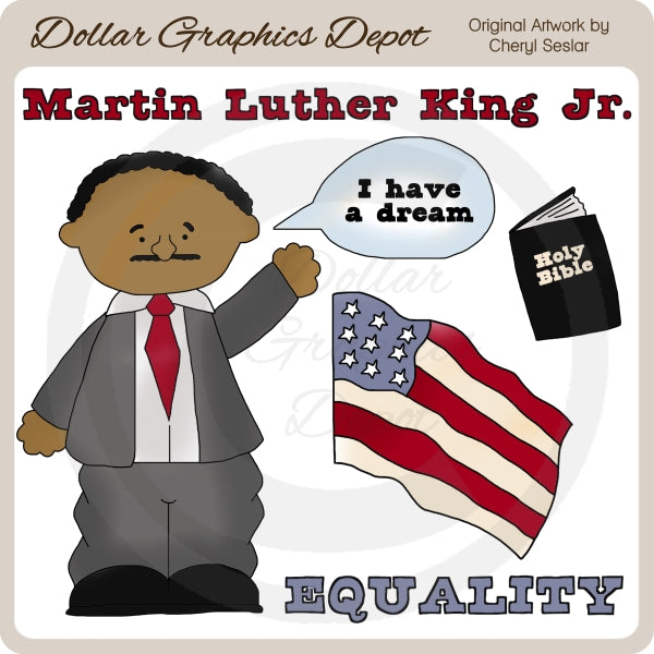 Martin Luther King Jr. - Clip Art