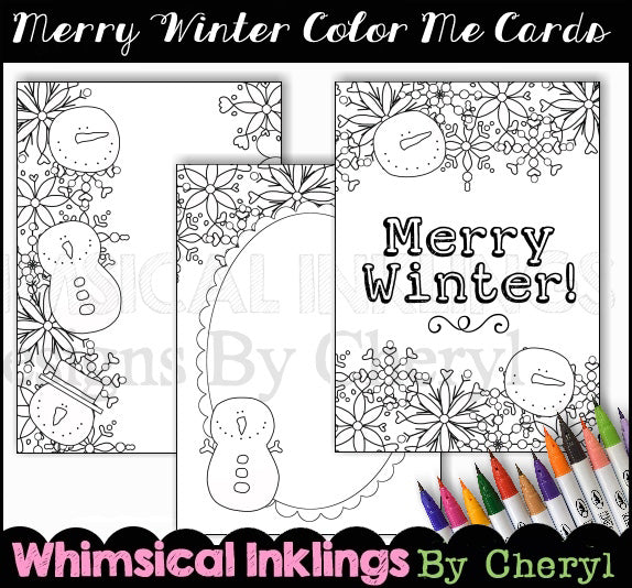 Fronte della carta Color Me Merry Winter (WI)