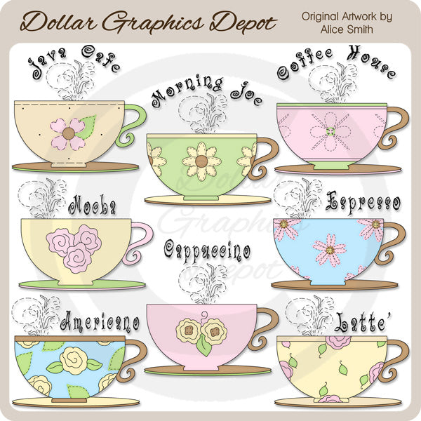 Morning Coffee - Clip Art - DCS Exclusive