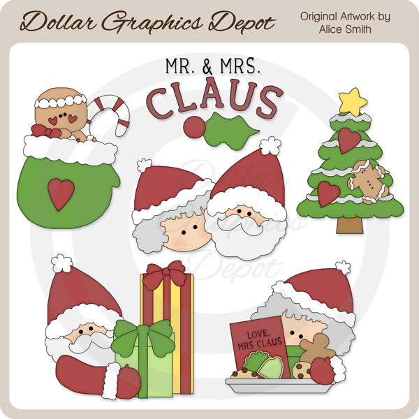 Il signor e la signora Natale - ClipArt - Esclusiva DCS