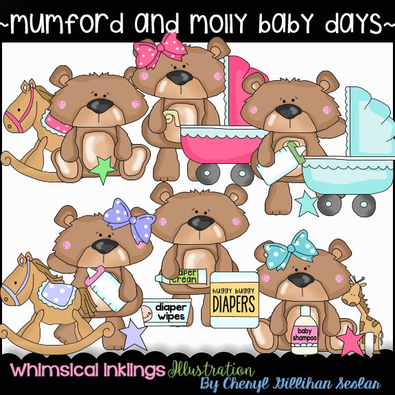 Mumford & Molly Bears...Baby Days