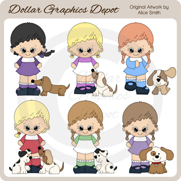 My Best Puppy - Clip Art - DCS Exclusive