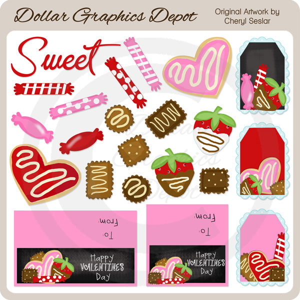 My Sweet Valentine - Clip Art and Printables