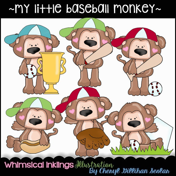 My Little Baseball Monkey