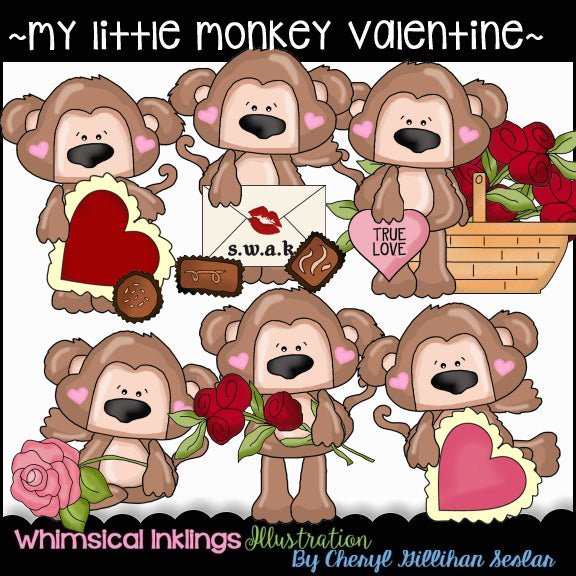 My Little Monkey Valentine