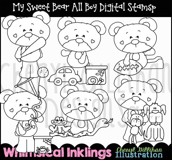 My Sweet Bear_All Boy...Digital Stamps