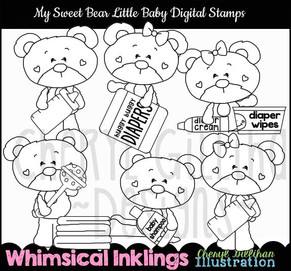 My Sweet Bear_Little Baby...Digital Stamps
