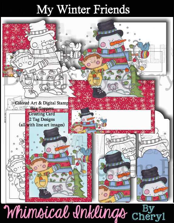 My Winter Friends Printable Set (WI)