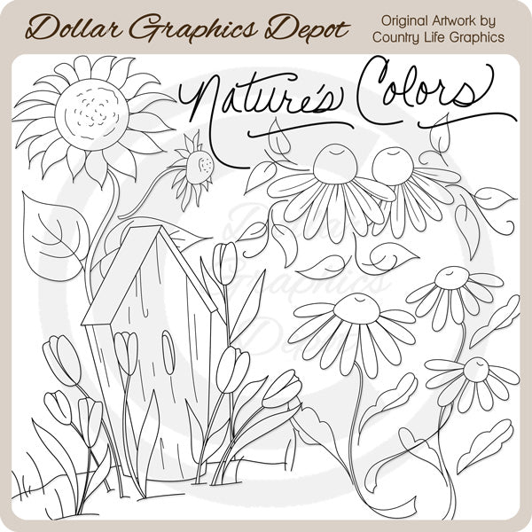 Nature's Colors - Digital Stamps