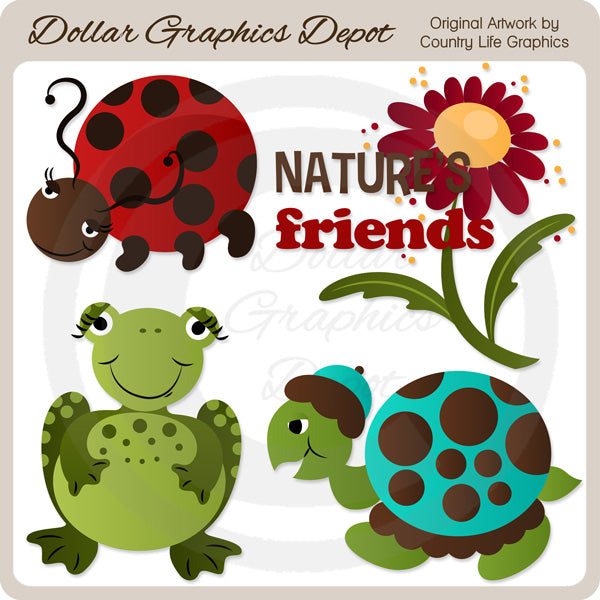 Amigos de la naturaleza - Clipart