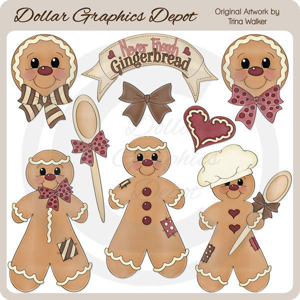 Never Enough Gingerbread - Clip Art