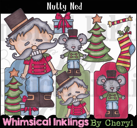 Nutty Ned... Colección gráfica coloreada a mano