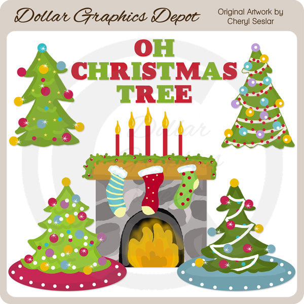 Oh Christmas Tree - Clip Art