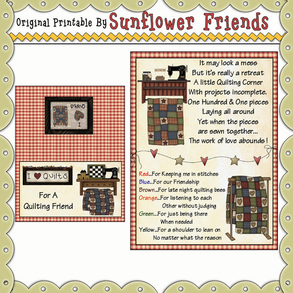 For A Quilting Friend  *MM356