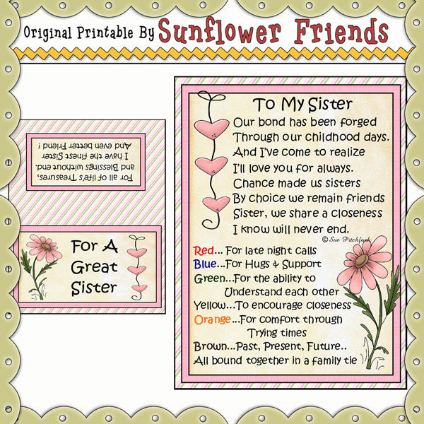 For A Great Sister     *MM385
