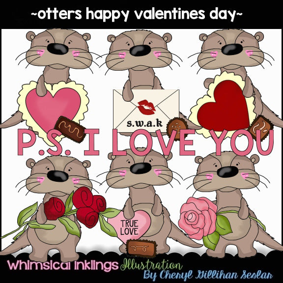 Otters...Happy Valentines Day