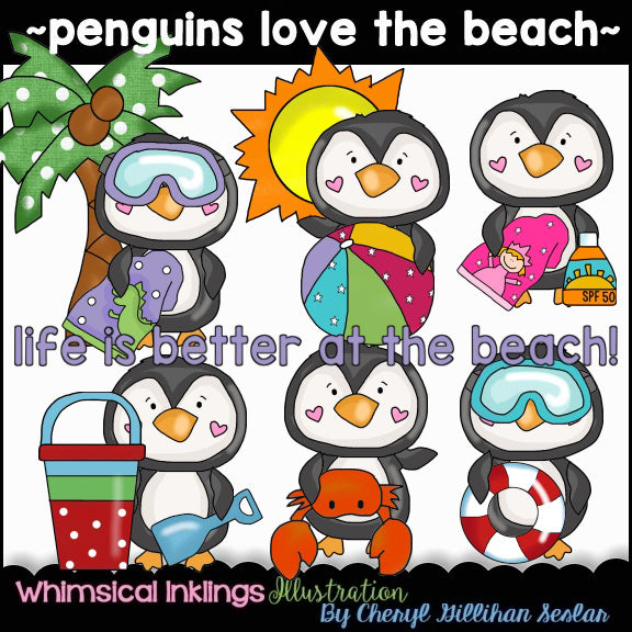 Penguins...Loves The Beach