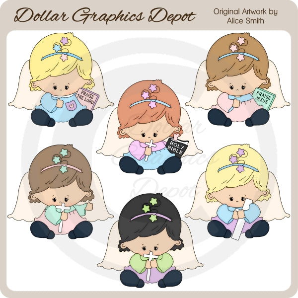 Praise The Lord Angels - Clip Art - DCS Exclusive