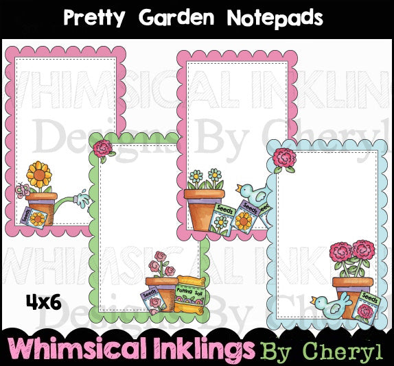 Pretty Garden Notepad Set  (WI)