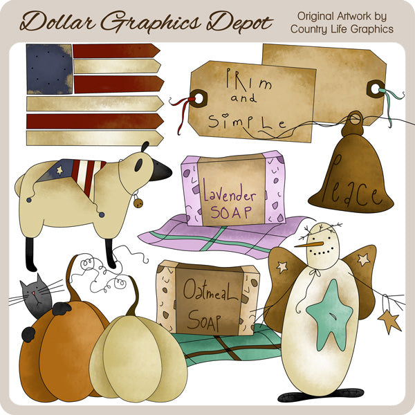 Prim 'n' Simple - Clip Art – Digital Craft Supplies