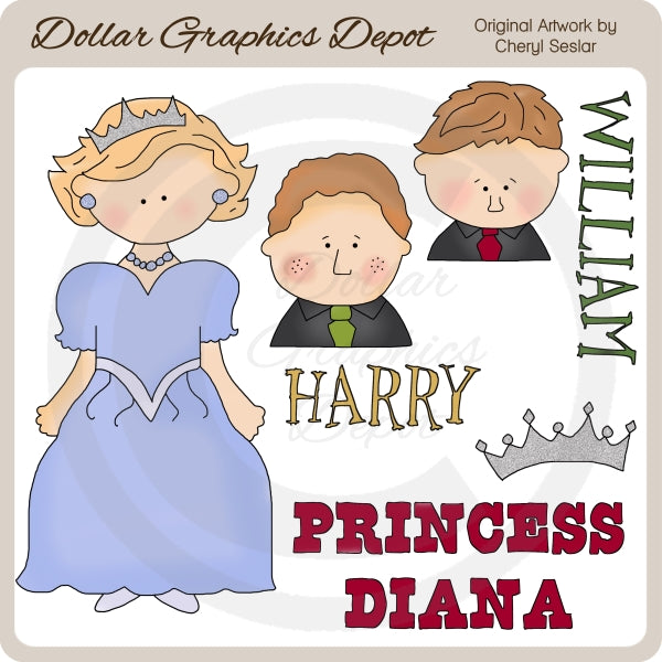Princess Diana -  Clip Art