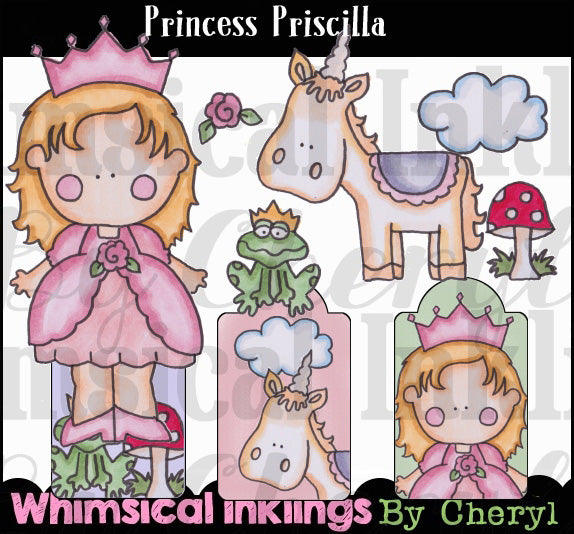 Princesa Prinscilla, Colección gráfica coloreada a mano