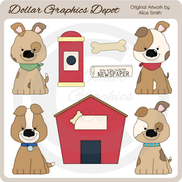 Pups - Clip Art - DCS Exclusive