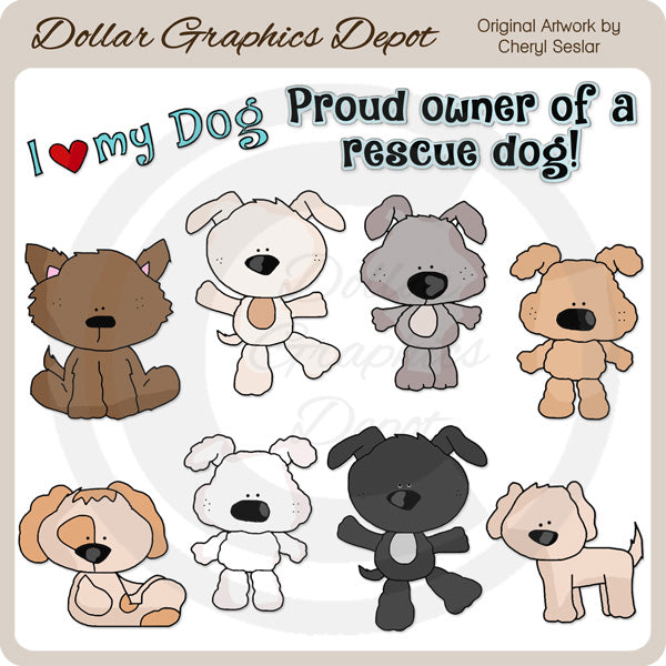 Perros De Rescate - Clipart