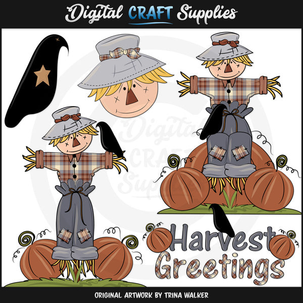 Scarecrows 3 - Clip Art