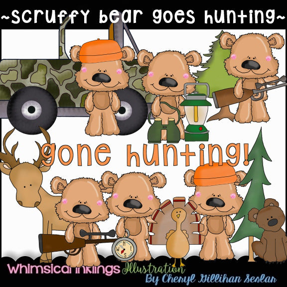 Scruffy Bear...Goes Hunting