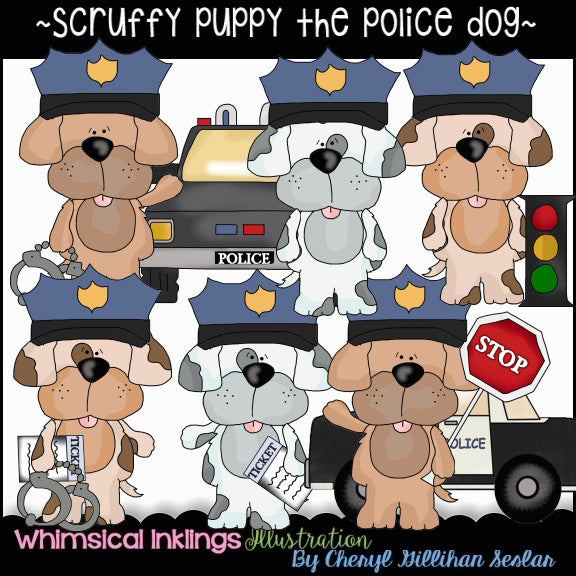 Scruffy Puppy...Police Puppies