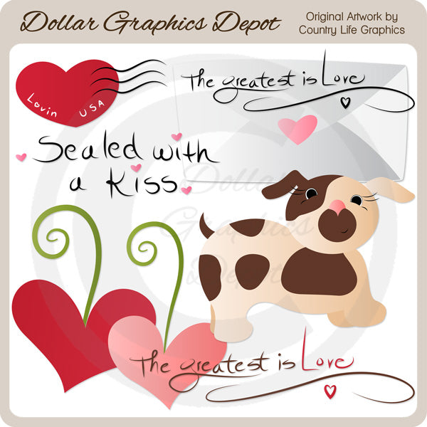 Sealed With A Kiss - Clip Art