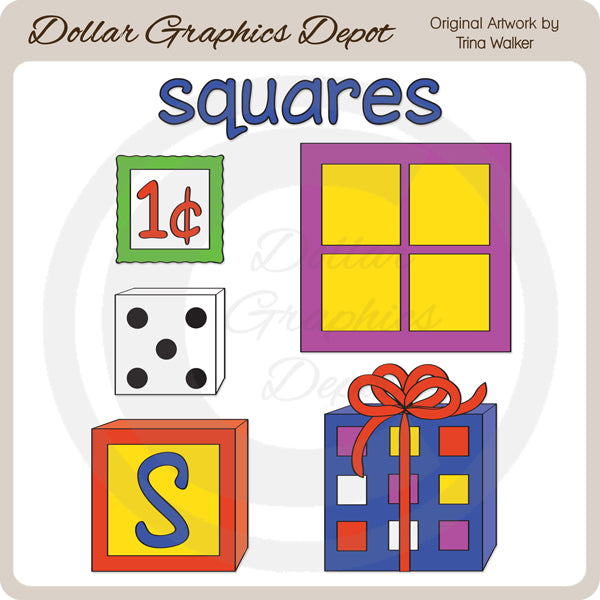Shapes - Squares - Clip Art