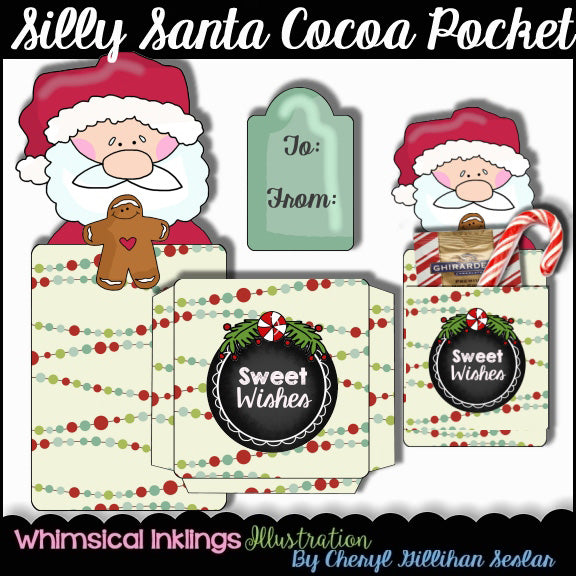 Silly Santa Cocoa Pocket  (WI)