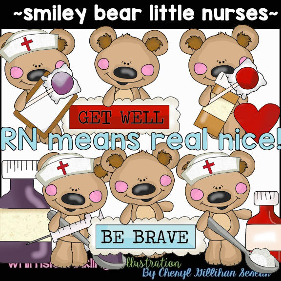 Smiley Bears...Little Nurses