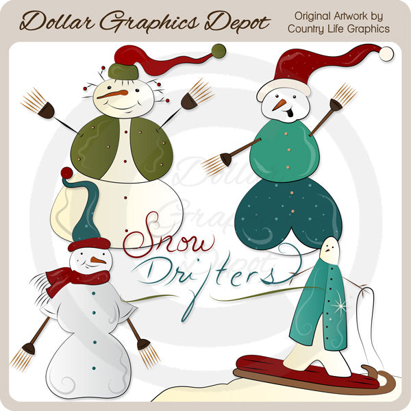 Snow Drifters - Clip Art