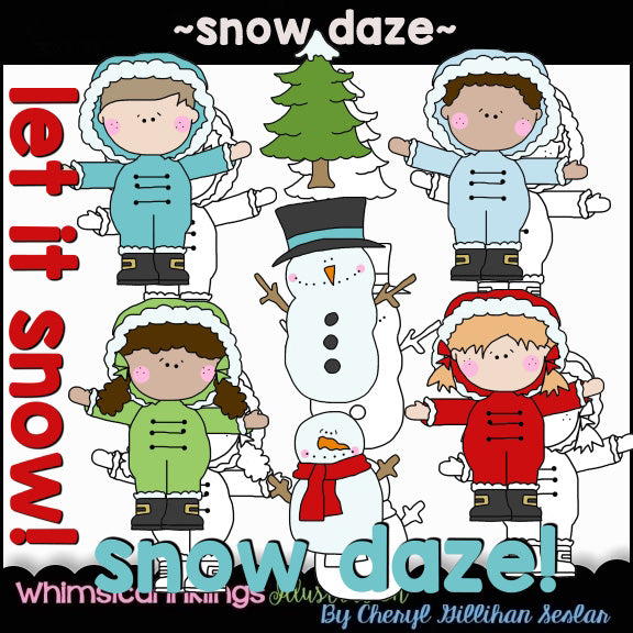 Collezione di clipart Snow Daze