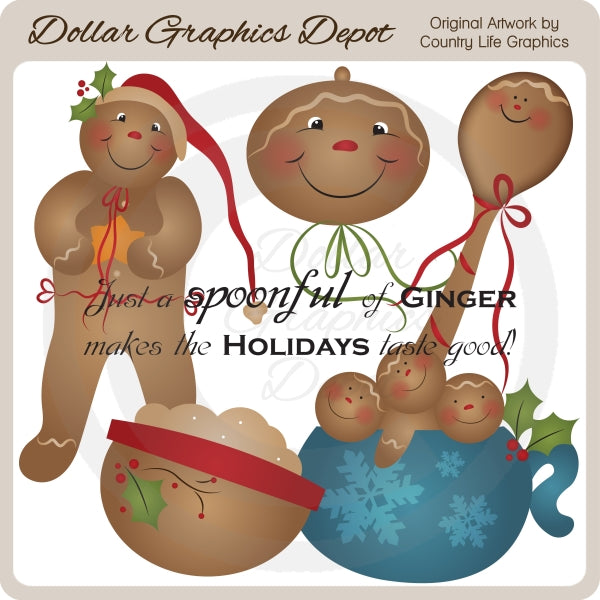 Spoonful of Ginger - Clip Art