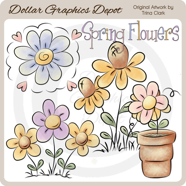 Fiori primaverili 1 - ClipArt