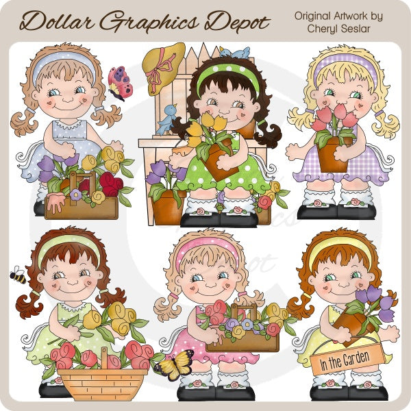 Sweet Sally - Flowers - Clip Art - *DCS Exclusive*