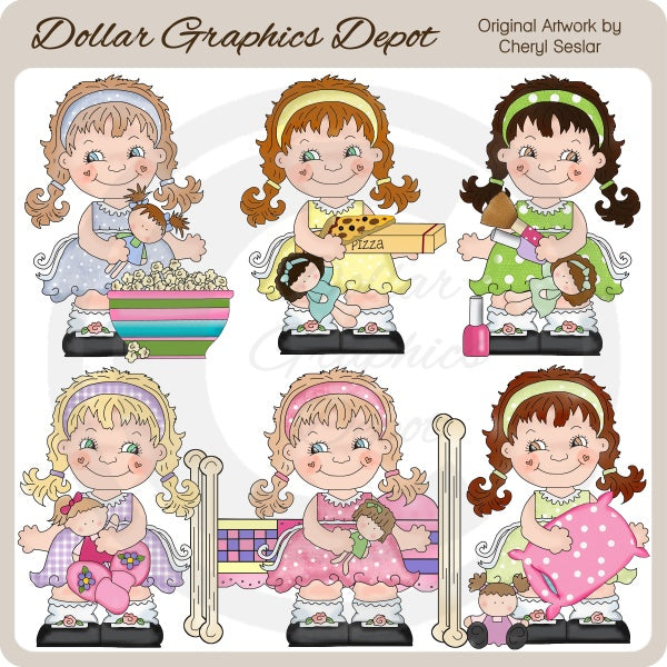 Sweet Sally - Sleepover - Clip Art - *DCS Exclusive*