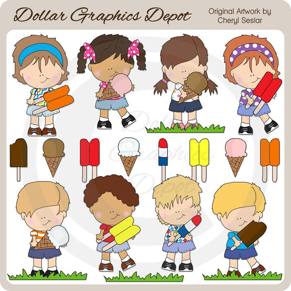 Sweet Treat Kids - Clip Art