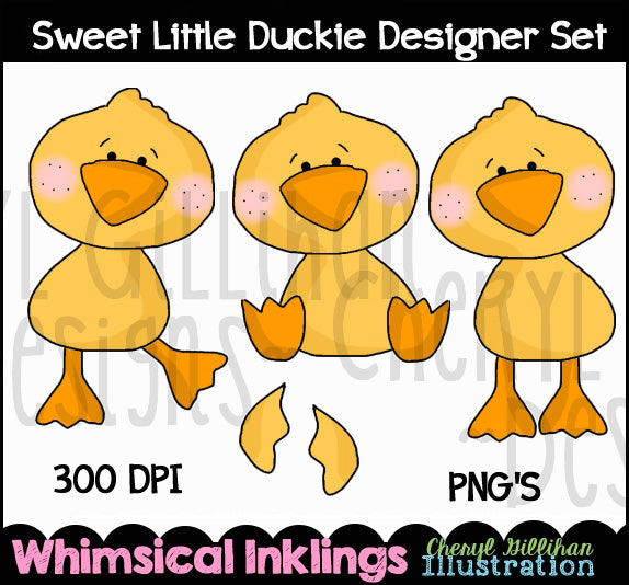 Conjunto de diseño Sweet Little Ducky... Colección gráfica