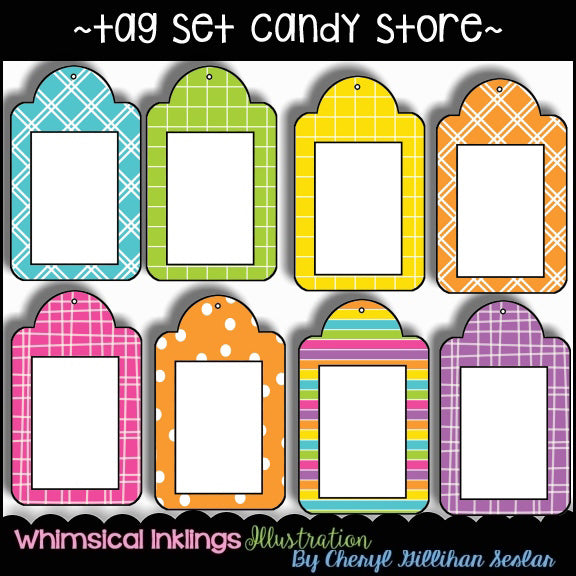 Candy Store Gift Tag Collection