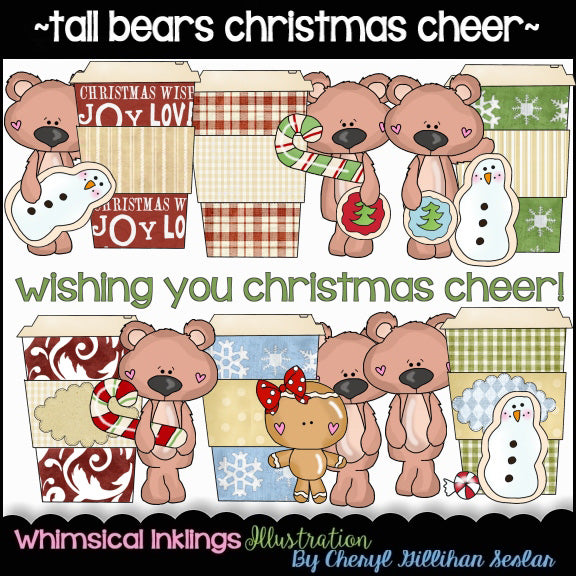 Tall Bears...Christmas Cheer