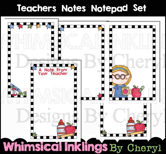 Teacher Notepad Set  (WI)